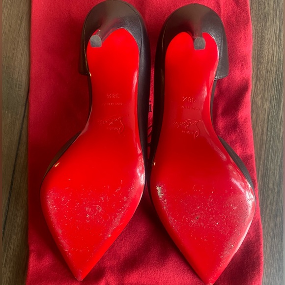 Christian Louboutin Iriza 100mm Eu 38.5 Black - worn 1x 🔥 - Picture 7 of 15